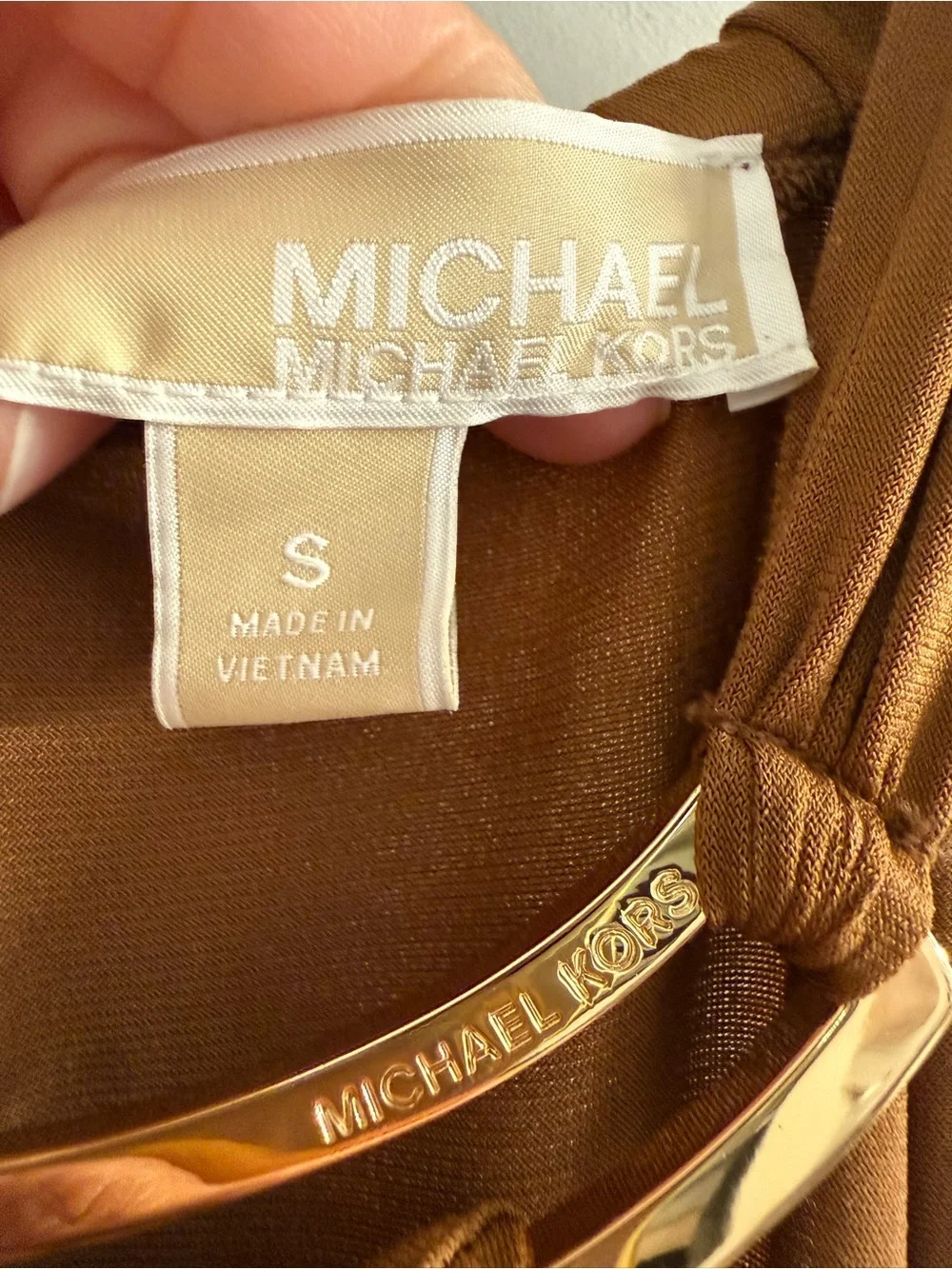 Michael Kors Halter Wrap Jersey Jumpsuit Size S
